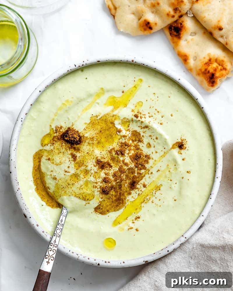 Emerald Edamame Delight 2 completed Edamame Hummus in a bowl