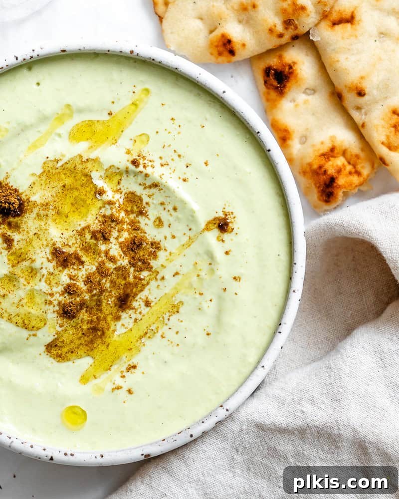 Emerald Edamame Delight 8 completed Edamame Hummus in a bowl