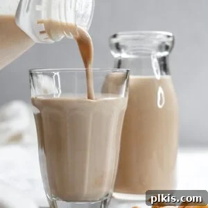 Crafting Your Own Creamy Peanut Milk 8 completed peanut milk in two glasses
