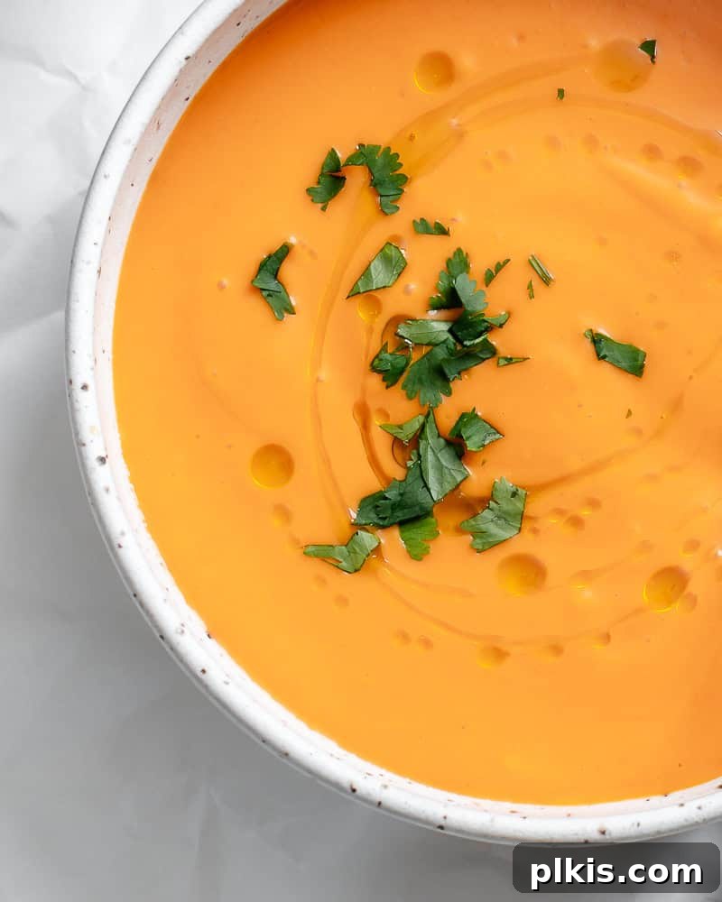 Vibrant Summer Gazpacho 9 completed Tomato Gazpacho in a bowl