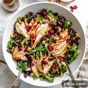 pear salad in a large bowl.