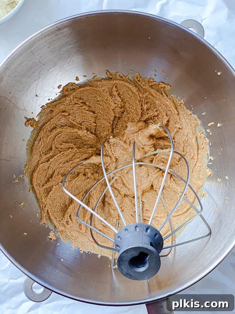 Plant-Based Peanut Butter Perfection 4 process shot showing mixing ingredients in bowl