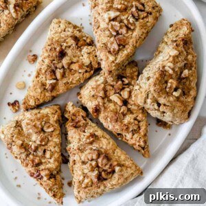Walnut Oat Scones Plant Based on a Budget 5 1