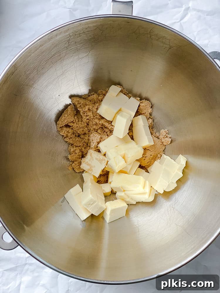 Golden Apricot Delights 4 Process shot showing dry ingredients in a mixing bowl, ready to be combined for the apricot cookies.