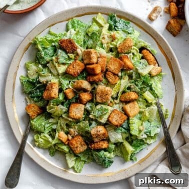 Roasted Cauliflower Salad with Lemon & Herbs 11 completed Vegan Caesar Salad plated