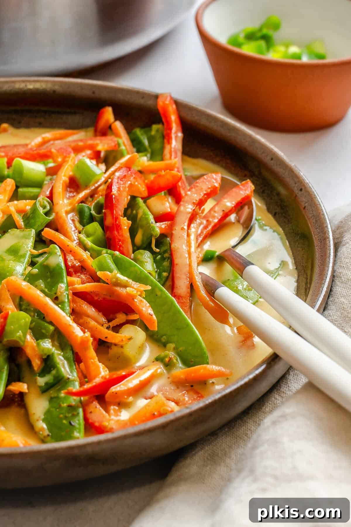 Completed Easy Vegan Curry in a bowl. 